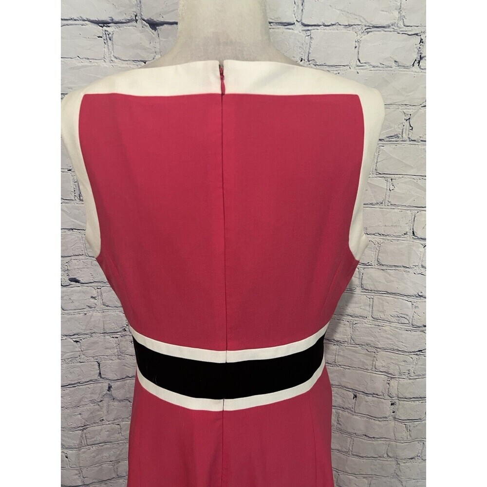 Nine West Women's Fit and Flare Dress W/Contrast Framing Size 10 - Picture 6 of 10